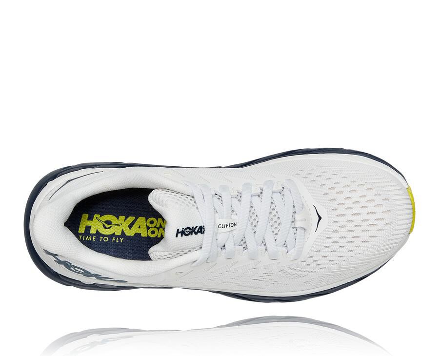 Zapatillas Running Hoka One One Hombre - Clifton 7 - Blancas/Negras - OFB564128